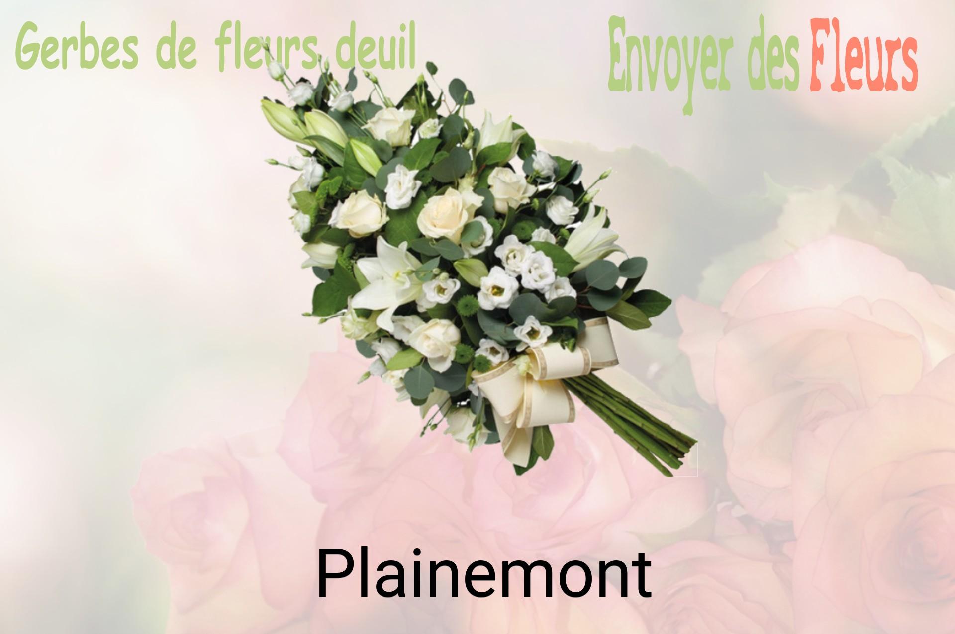Gerbe de fleurs de deuil livrée à Plainemont